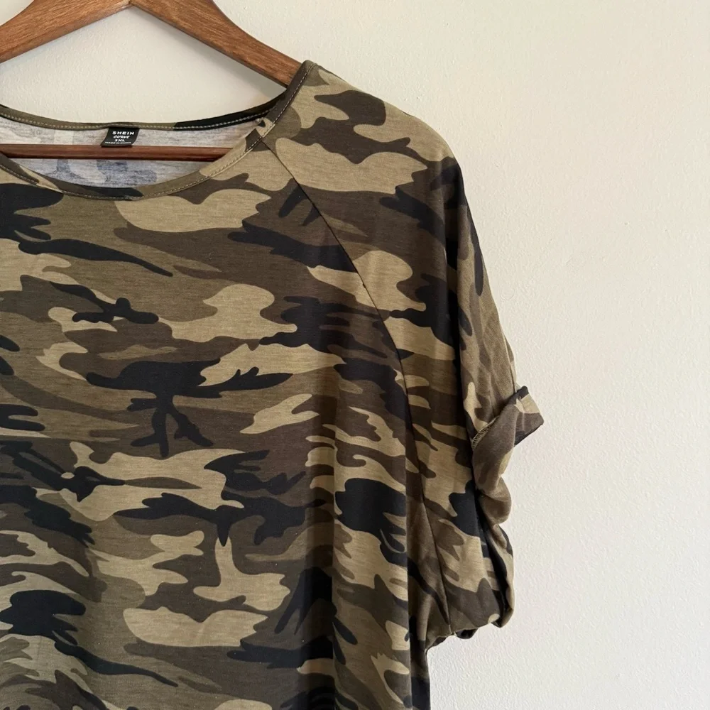 Camouflage Print T-Shirt